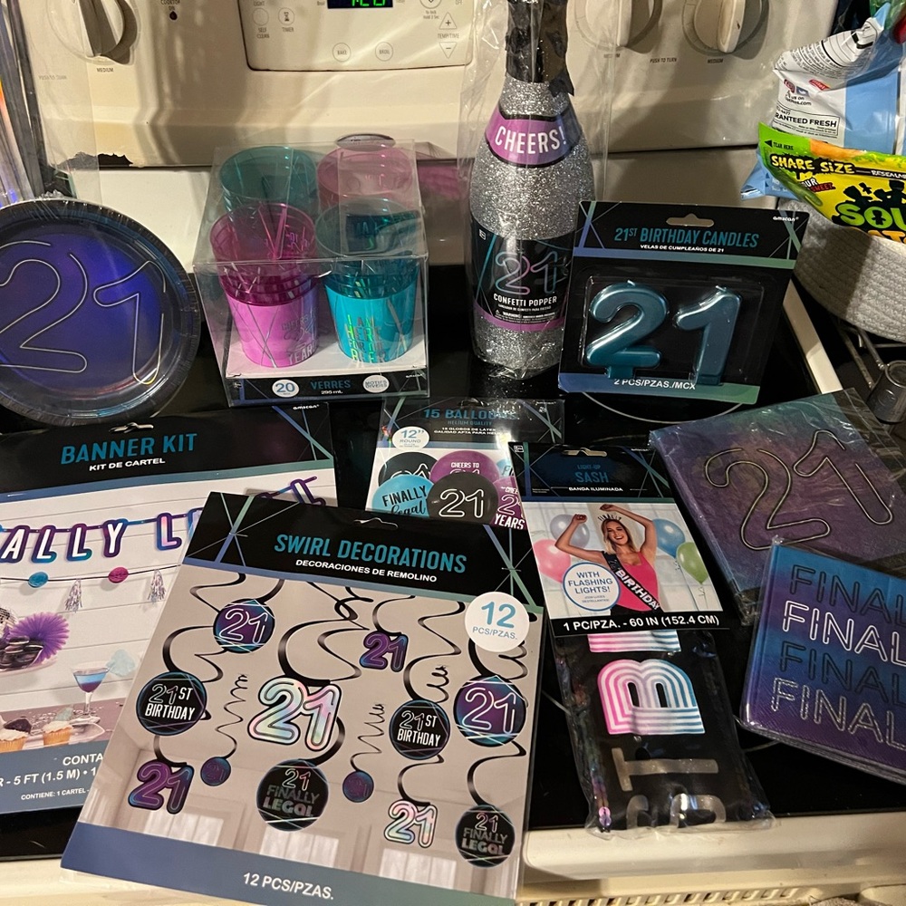All you need for that 21st Birthday Party!